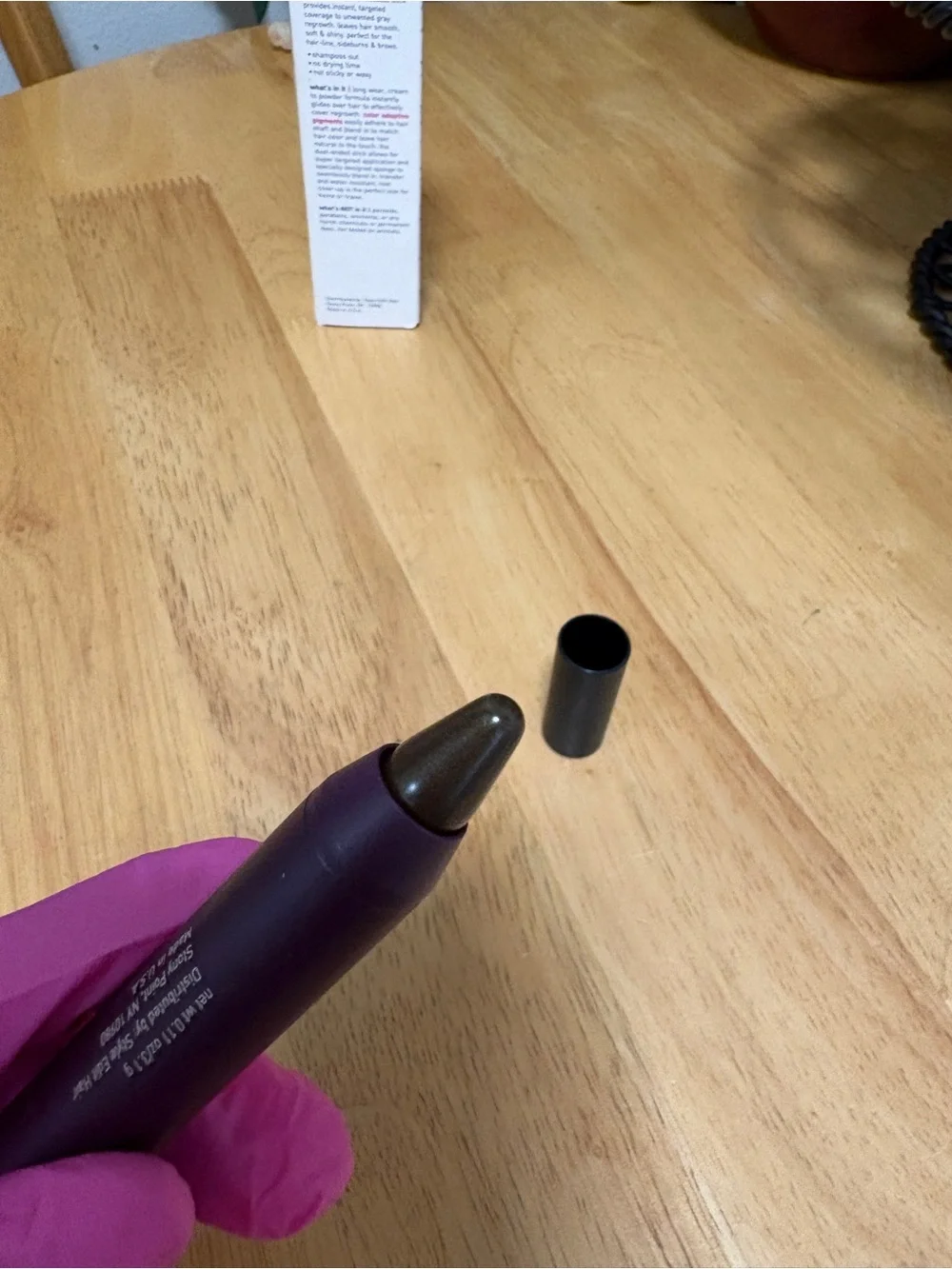 Style Edit Root Cover Up,Cream to Powder Stick DARK BROWN, full Sz 0.12oz, BNIB